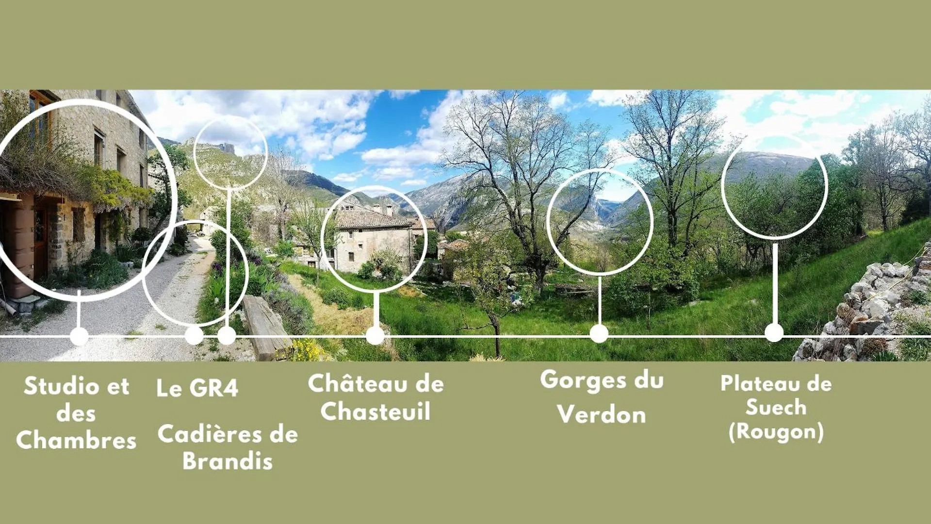 Bed & Breakfast Chambres D'Hotes - Arches Room, Cadre Magnifique, Coeur Des Gorges Du Verdon Castellane